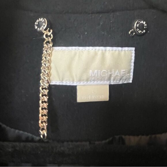 MICHAEL Michael Kors Asymmetrical Coat Sz L - Picture 8 of 12